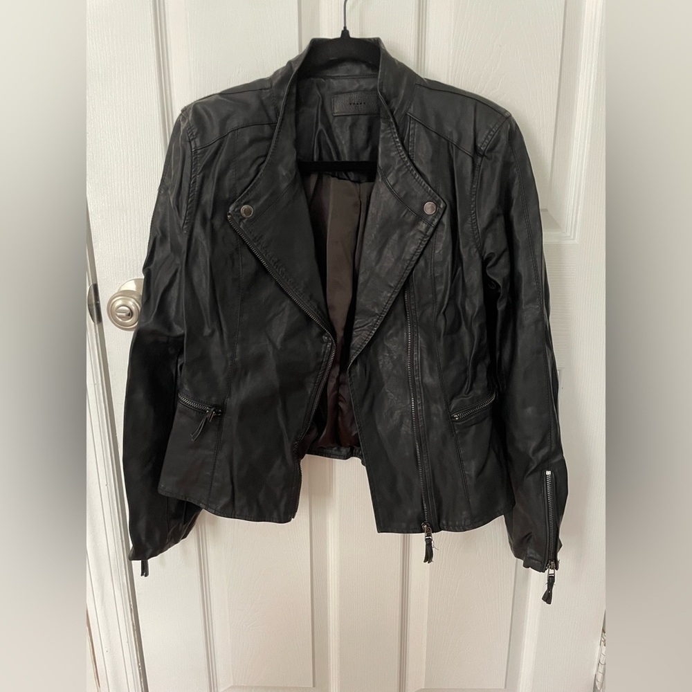 Blank NYC Classic Black Leather Jacket